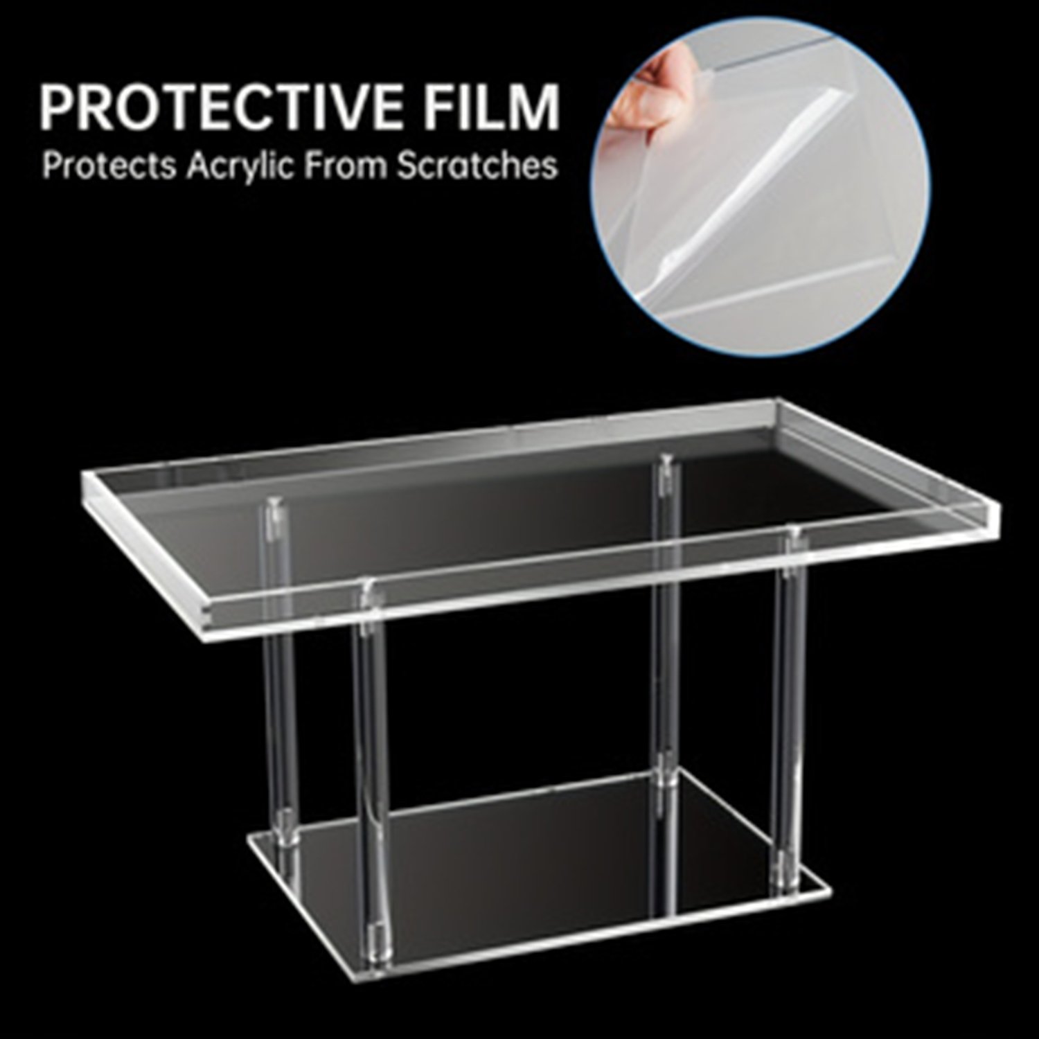 3 Pack Dessert Table Display Set, Clear Acrylic Dessert Stands Buffet Risers for Cupcakes Dessert Pastry Food Treat Tier Cookie