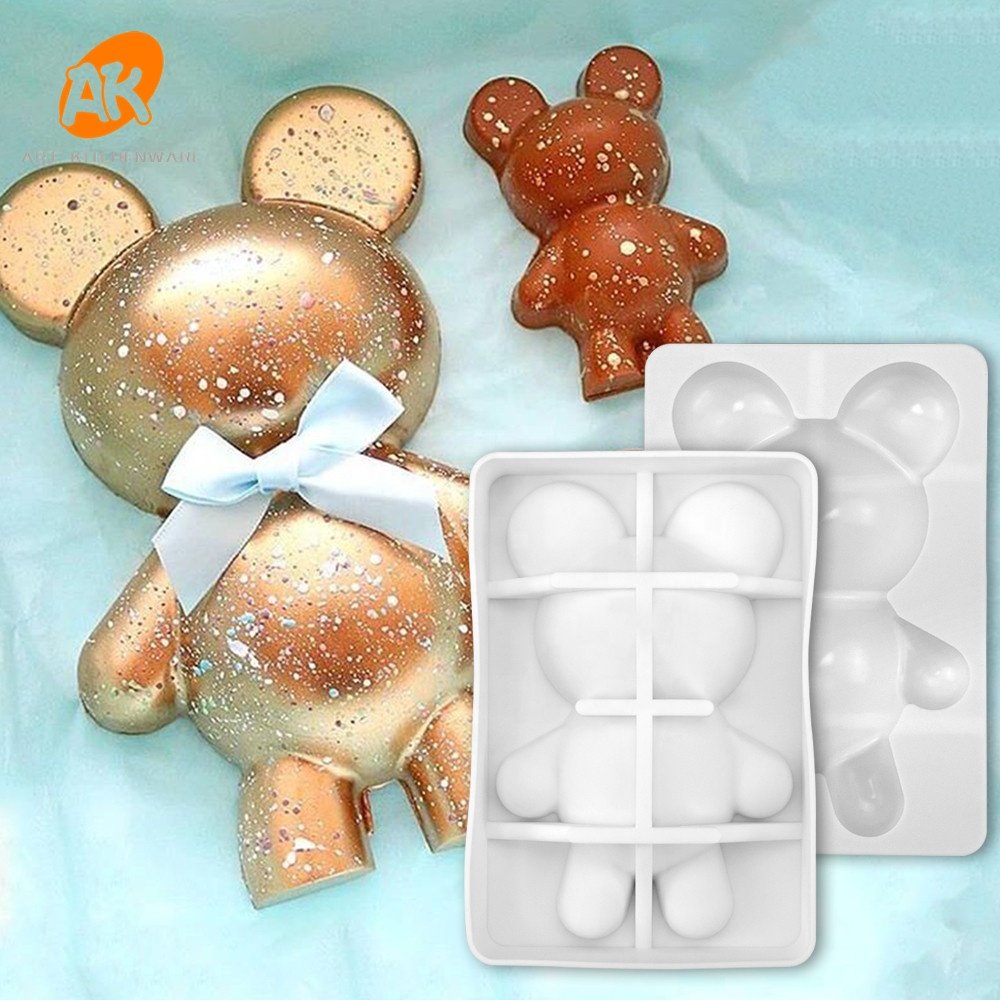 AK Bear Shape Silicone Mousse Cake Molds for Bakery Pastry Baking Tools Chocolate Moulds Cake Tools MC-308/MC-318