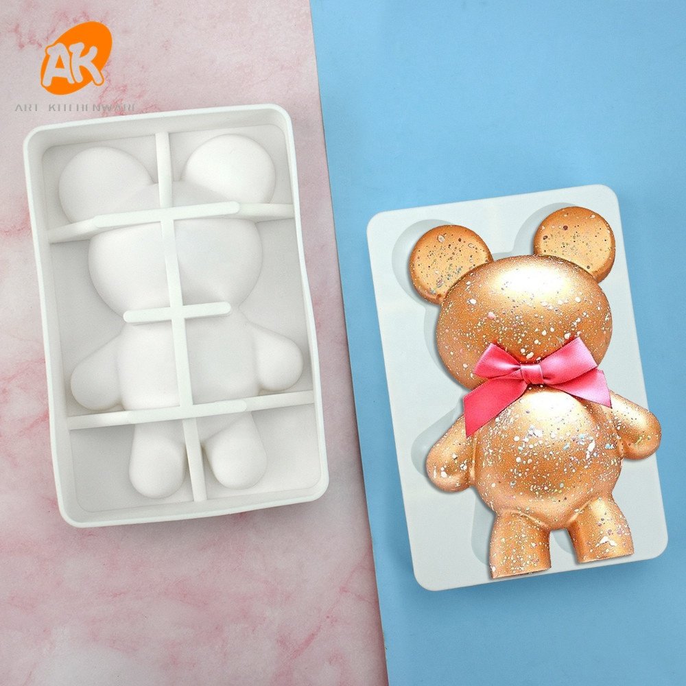 AK Bear Shape Silicone Mousse Cake Molds for Bakery Pastry Baking Tools Chocolate Moulds Cake Tools MC-308/MC-318