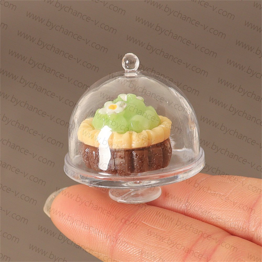 wholesale dollhouse accessories artificial tiny cake with coffee teacup tableware kits miniature kitchen dessert bakery toys