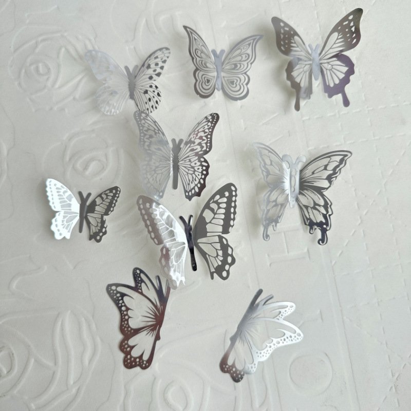 2024 New Butterfly Set Multiple styles to choose from Wholesale New Hot party cupcake decoration Paper Butterfly cake toppers