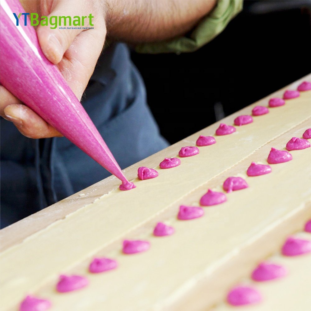 Disposable Pastry Bags Anti Burst Piping Bags for Cream Frosting Cakes and Cookies Decoration