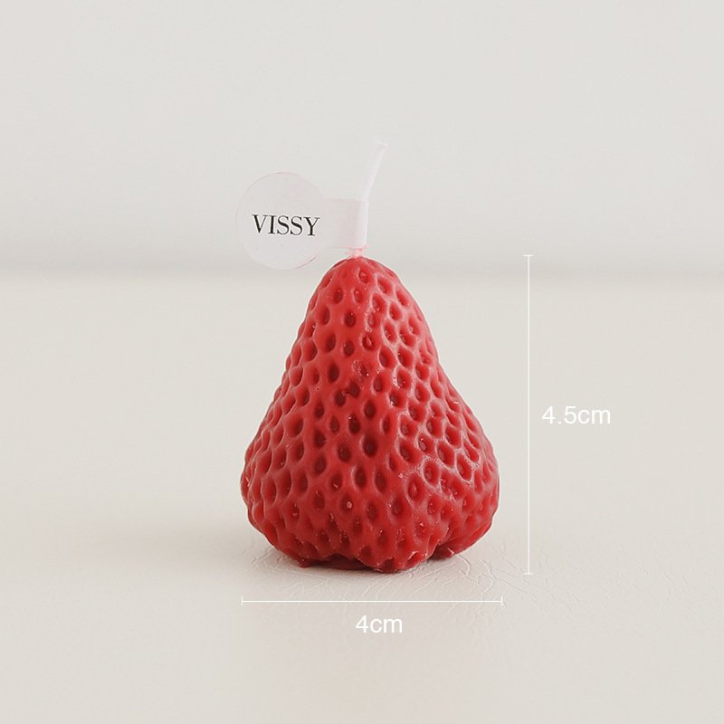 LEMON Strawberry Aromatherapy Candle Ins Valentine'S Day Wedding Photo Props Birthday Party Decorations Supplies Gift