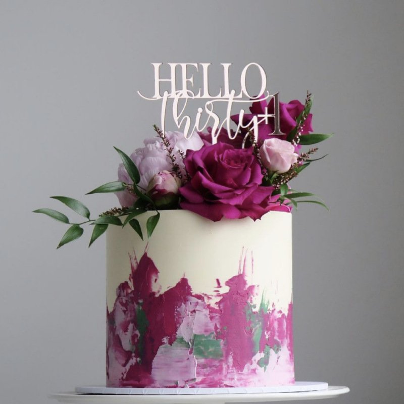 Number Acrylic Cake Decoration Birthday Digital Cake Topper Happy Birthday Party Age Baking Decoration
