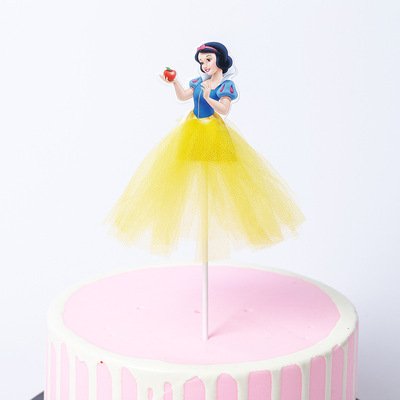 LEMON Elsa Princess Skirt Cake Topper For Wedding Decorations Birthday Party Supplies Cake Decoration Party Supplies