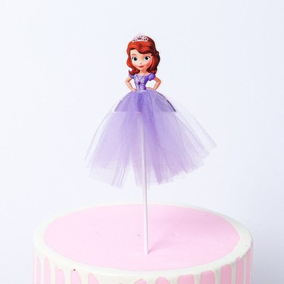 LEMON Elsa Princess Skirt Cake Topper For Wedding Decorations Birthday Party Supplies Cake Decoration Party Supplies