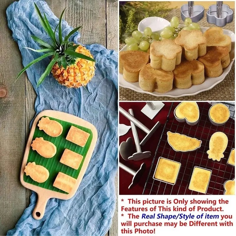 2024 Cookie Cutters Moulds Aluminum Alloy Cute Shape Candy Shape Biscuit Mold DIY Fondant Pastry Decorating Baking Tools