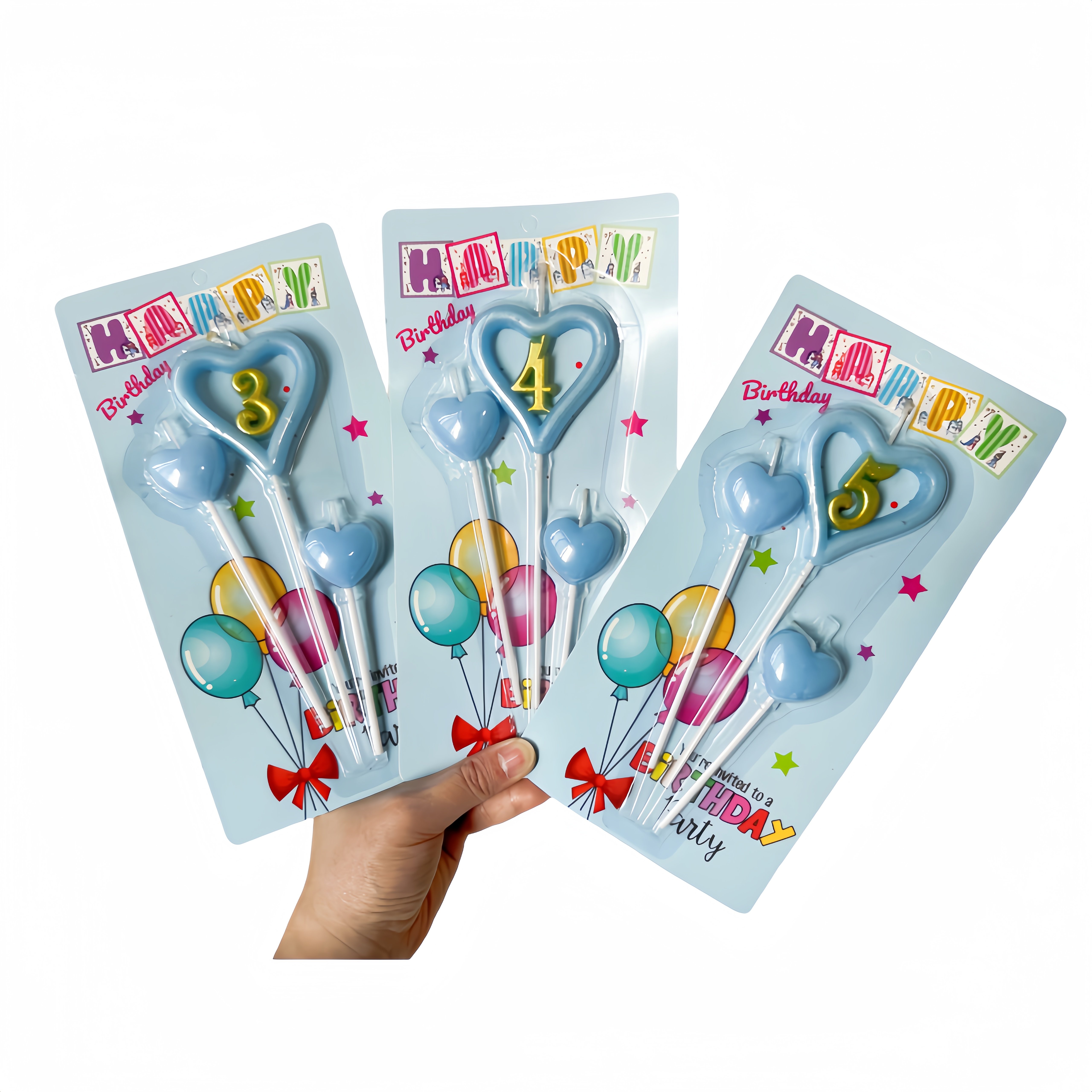 Happy Birthday Candles 0-9 Numbers Candle Birthday for wedding Party Cake Decorating Supplies