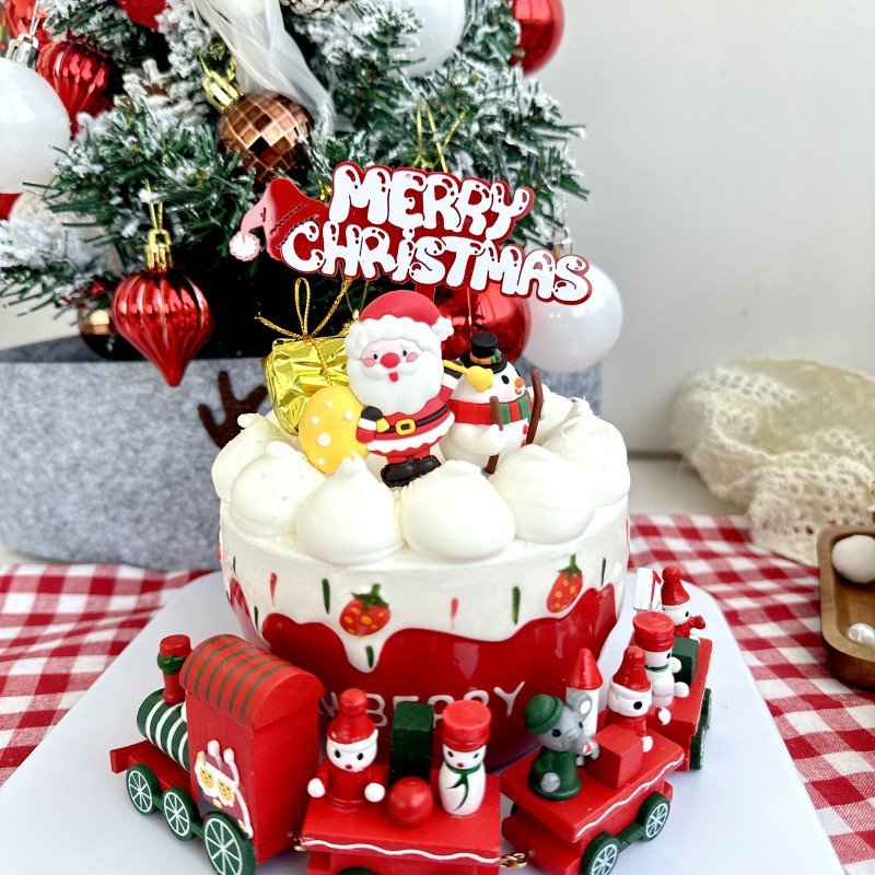 New arrival Merry Christmas acrylic cake toppers for cake decoration party supplies