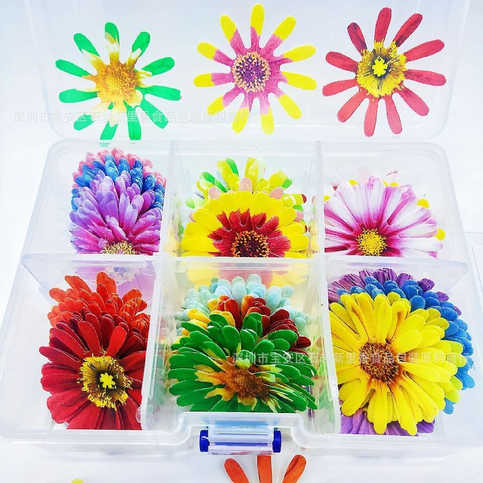 Wholesale hotel placement bread cake decoration edible wafer paper chrysanthemum edible wafer paper