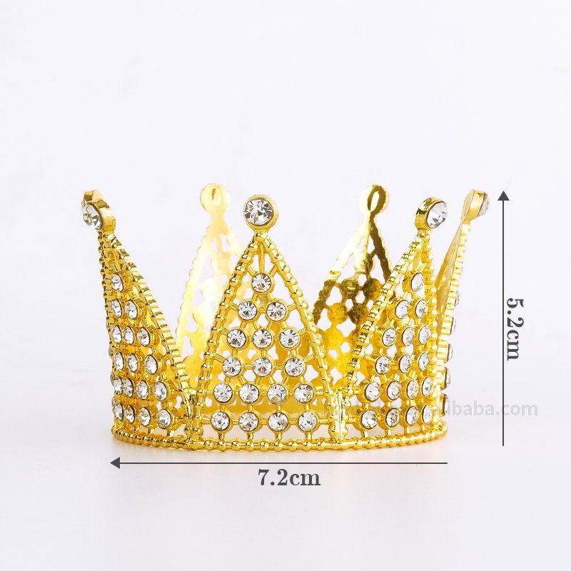 Wholesale cake decoration mini alloy crowns party supplies cake accessories cake topper wedding valentine's day crown