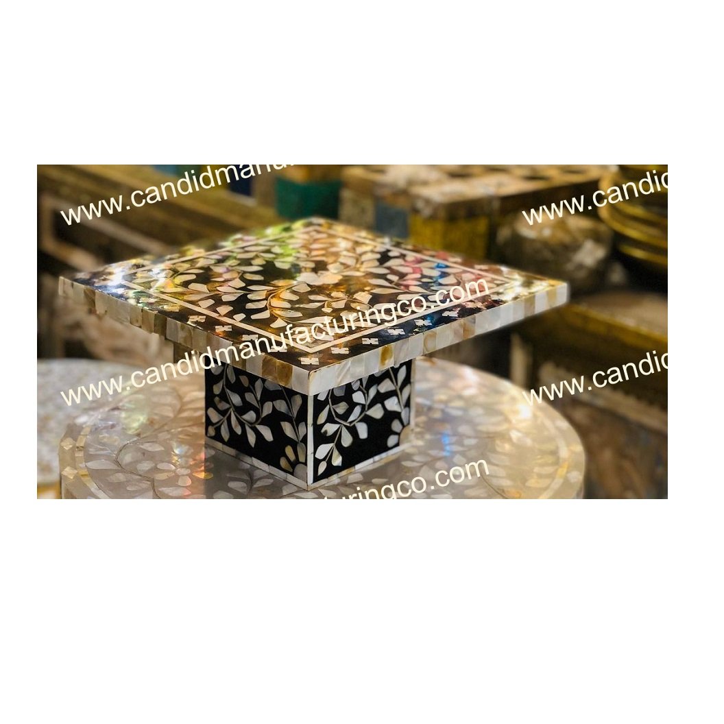 Best Selling Bone Inlay Cake Stand with Acrylic Cover Single Tier Dessert Stand Cake Platter