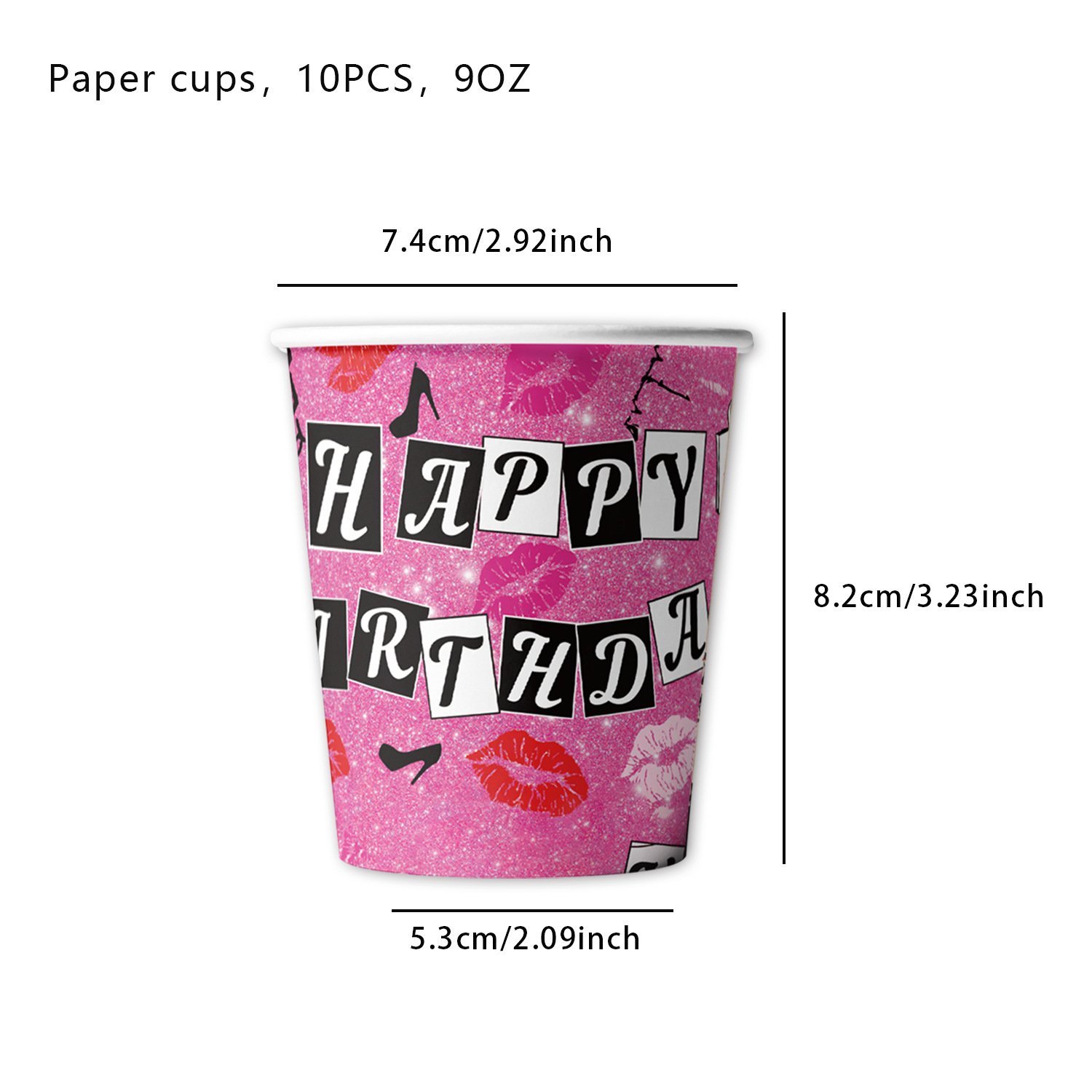 In Stock Girls Theme Party Tableware Supplies Birthday Paper Plate Flag Cake Toppers Knife Fork Spoon Tableware Decoration Set
