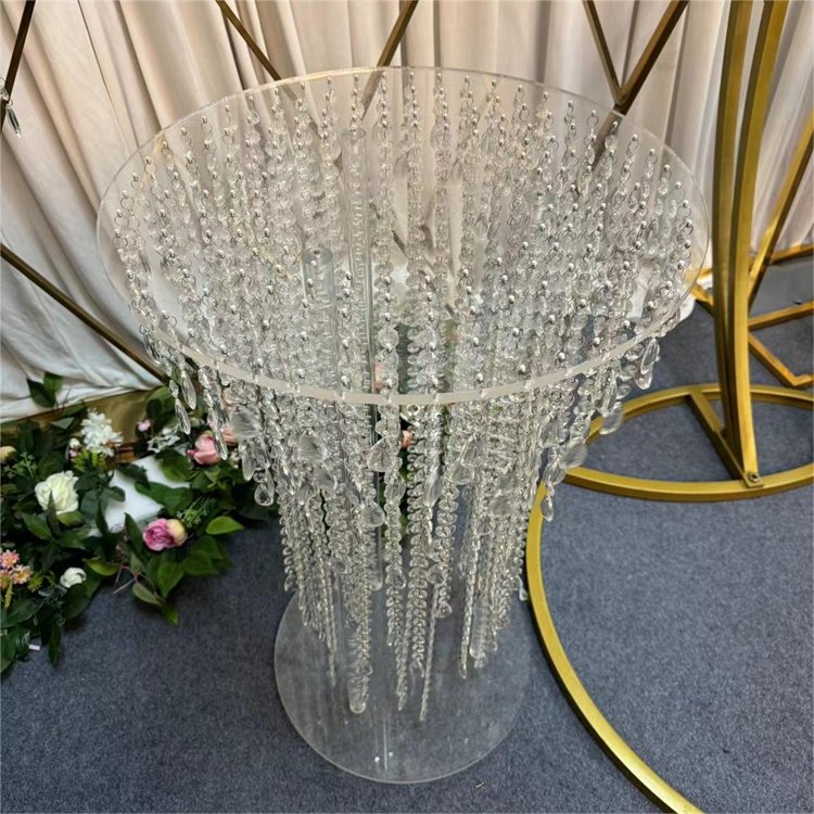 Acrylic Wedding Cake Stands Plinth Stand Chandelier Style Cake Swing Cake Stand For Decor
