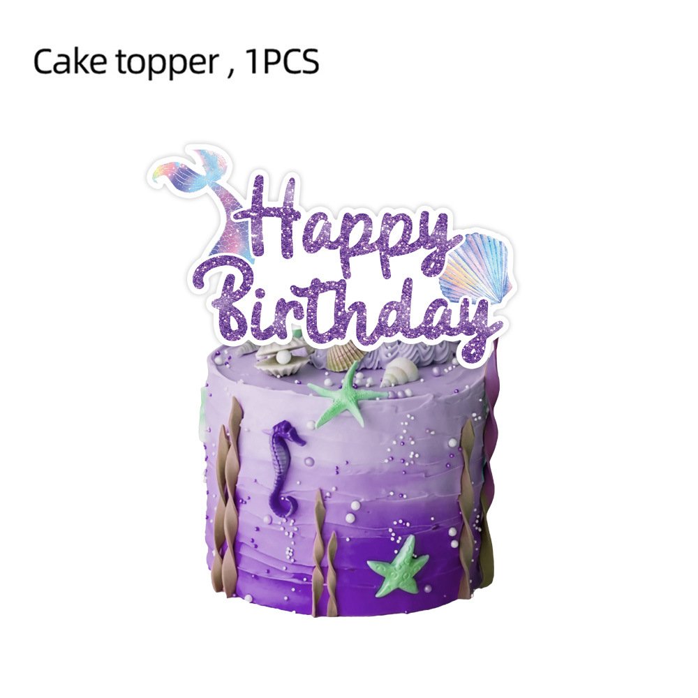 Start Party Little Mermaid Birthday Party Decorations Mermaid Birthday Banner Party Holiday Supplies