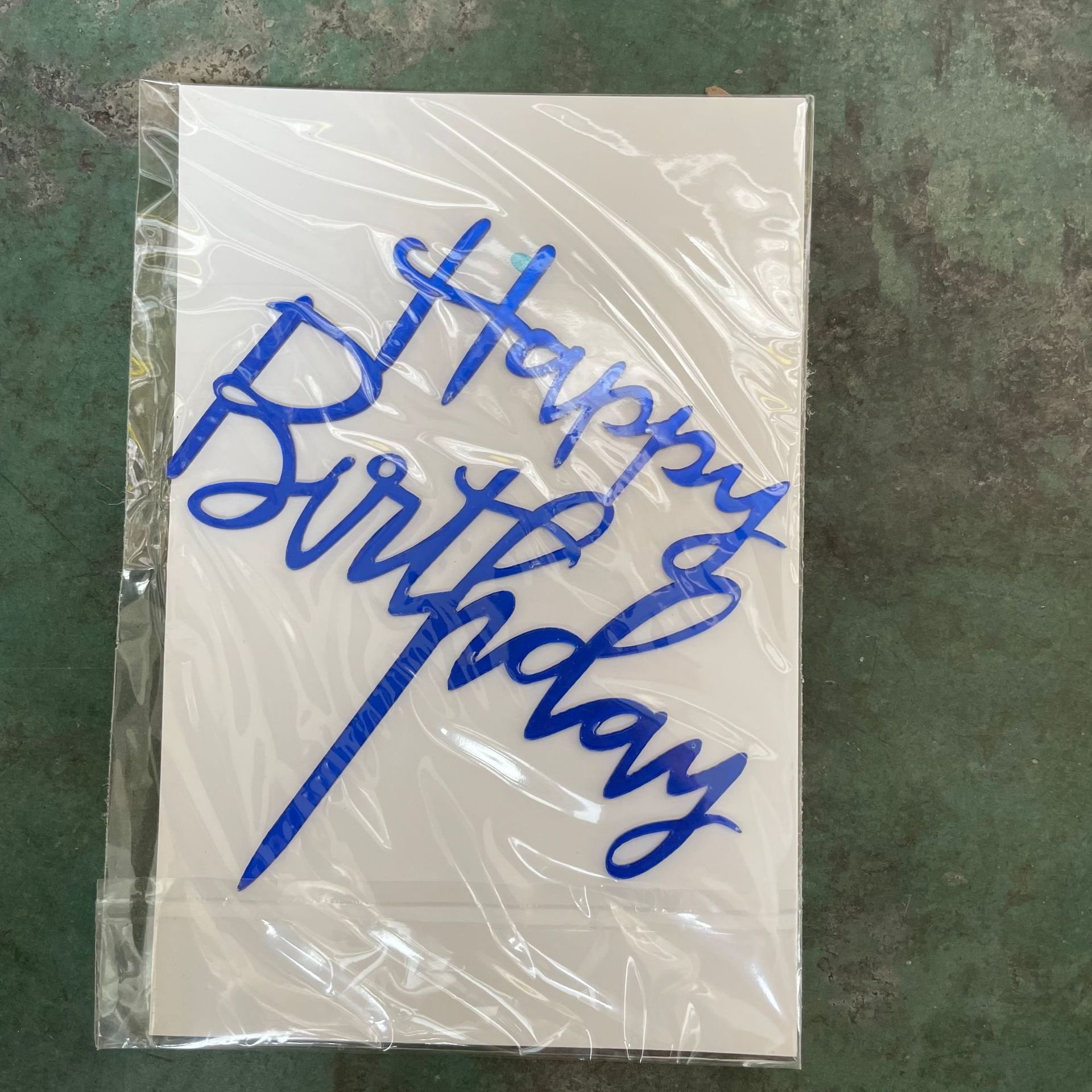 Acrylic Happy Birthday cake toppers Festival Party Decoration Dad and Mom's Birthday