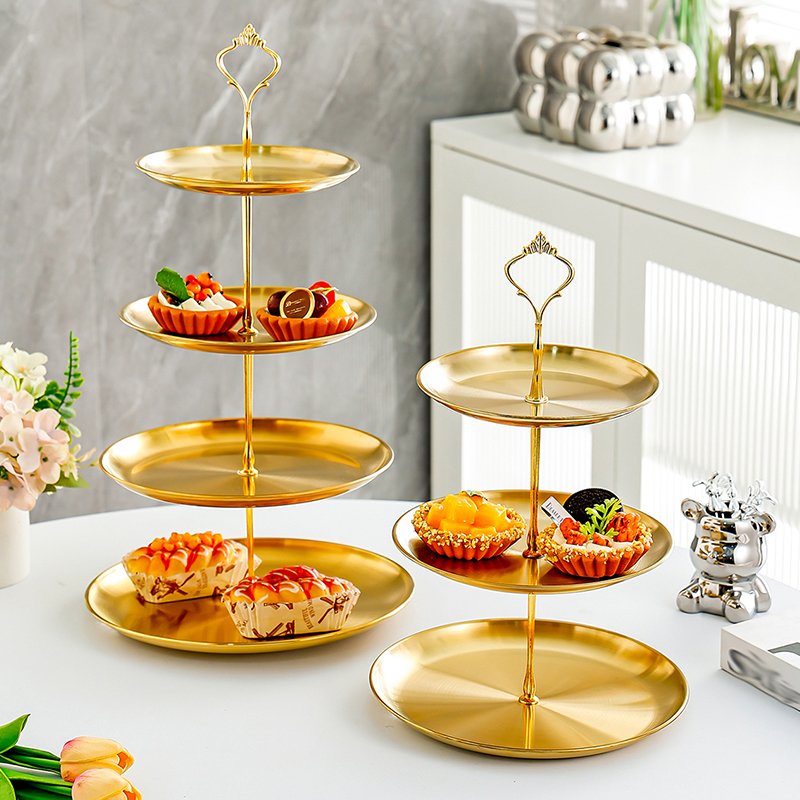 Fancy Designed Decorative Cake Stand Cake and Cupcake Display Stand, Dessert Stand for Birthday and Wedding Party