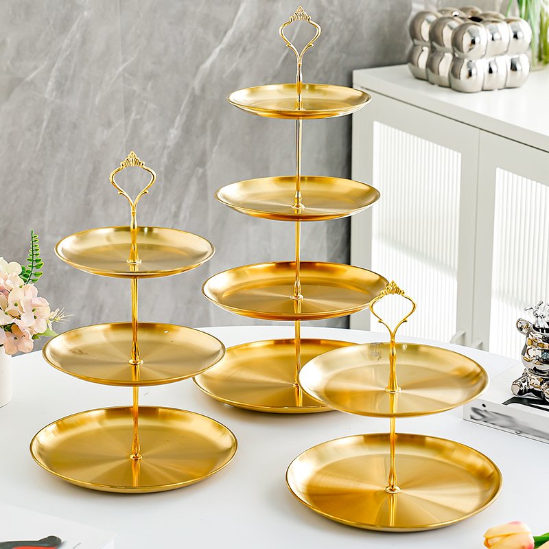 Fancy Designed Decorative Cake Stand Cake and Cupcake Display Stand, Dessert Stand for Birthday and Wedding Party