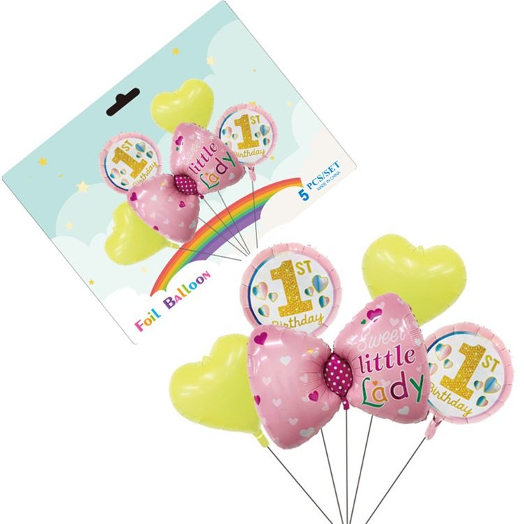 Cake Foil Balloon Set Sweet Food Happy Birthday Party Decorations Round Ice Cream Cup Helium Balloons Globos Set