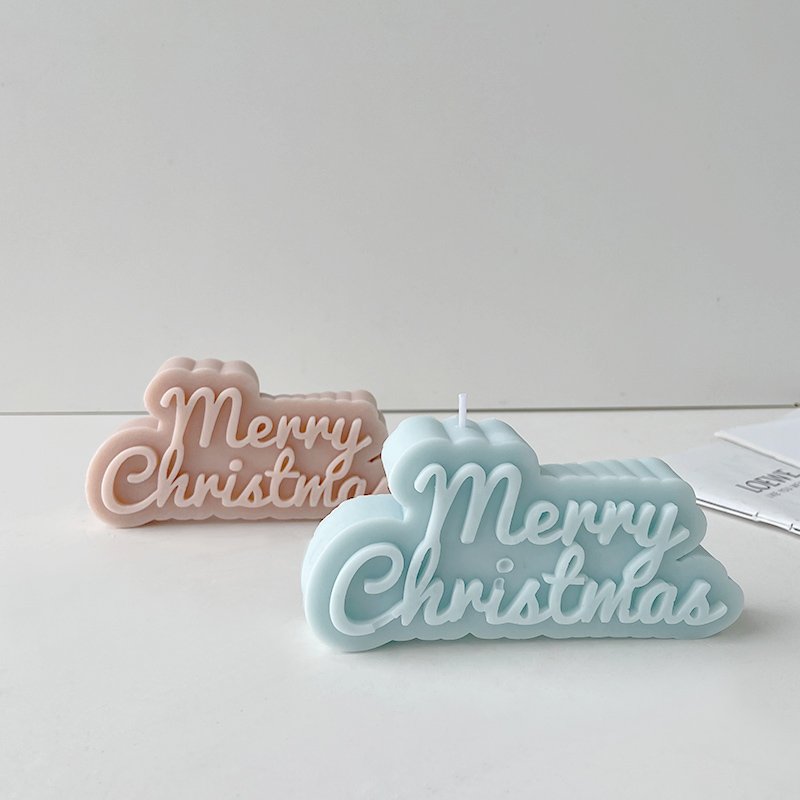 English letter silicone mold scented candle decoration DIY baking fondant supplies