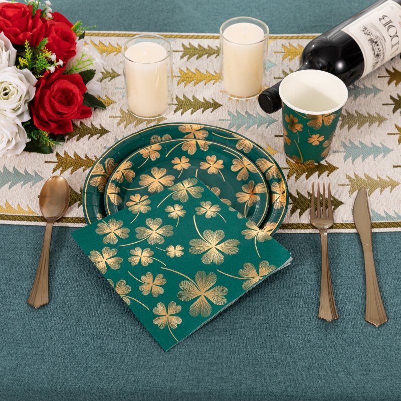 Newest Eco- friendly Disposable paper plate Decoration Cutlery Disposable Paper Plate Cake Dish Cutlery paper Tray