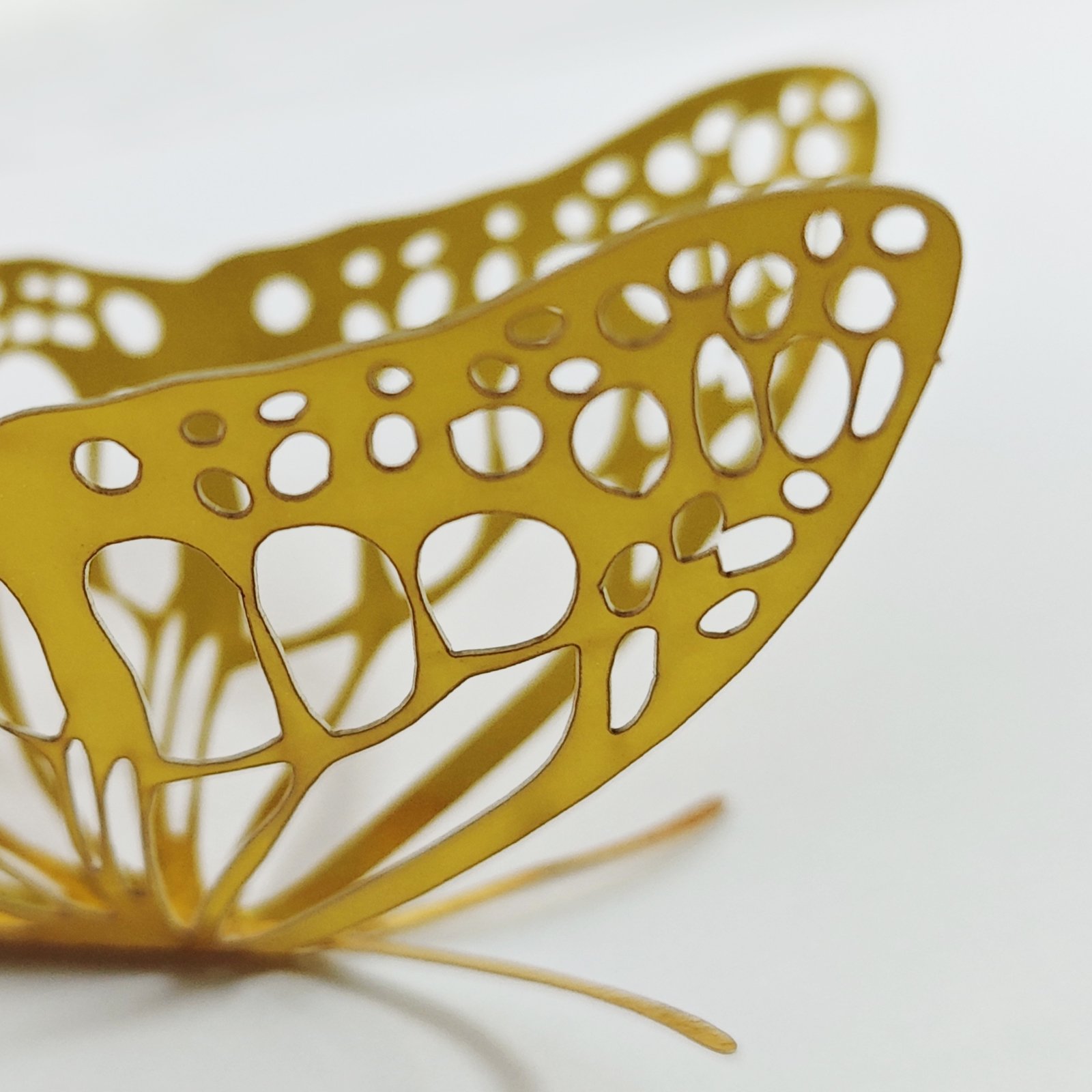 AnnieLu Cake Decorating Supplies Gold Butterfly 3D Wall Decor Stickers Mural Stickers for Home Room Wedding Decorations