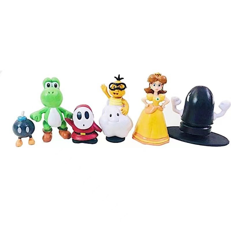 18pcs Mario Toys-Action Figures Princess,Cake Topper,Party Supplies Collectible Figurine Gifts Decoration Figures Toy