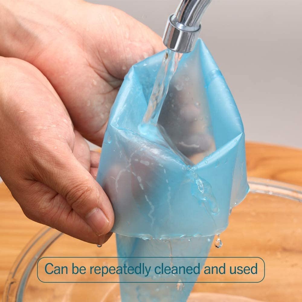 Icing Piping Bags Reusable Baking Supplies Cake Decorating Tools Kit Silicone Pastry Bags for Bakeware