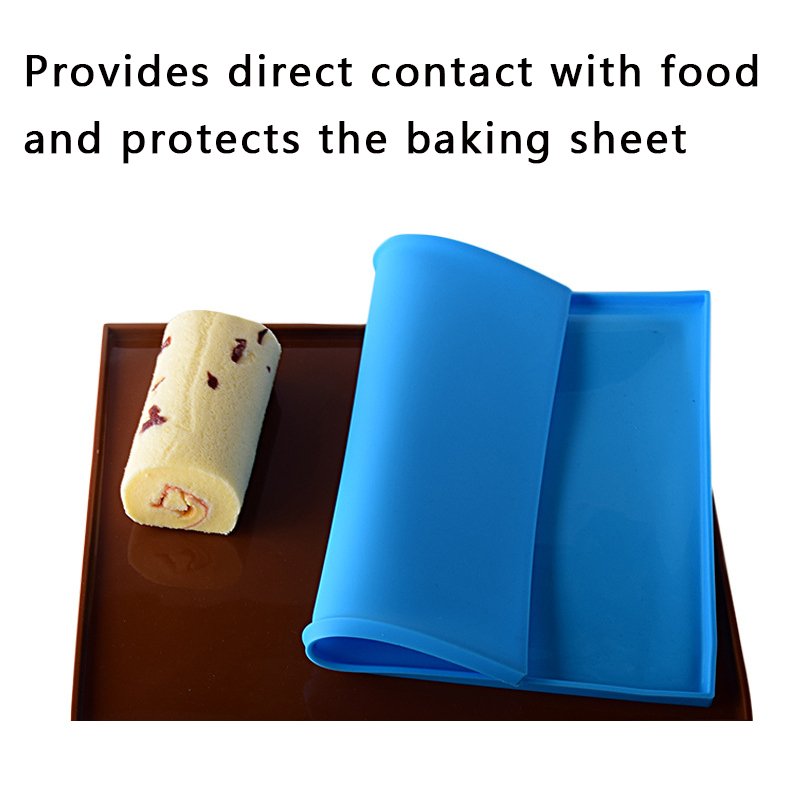 Food-grade Silicone Swiss Roll Baking Mat Nonstick Pastry Pads Heat Resistant Oven Cake Baking Tools