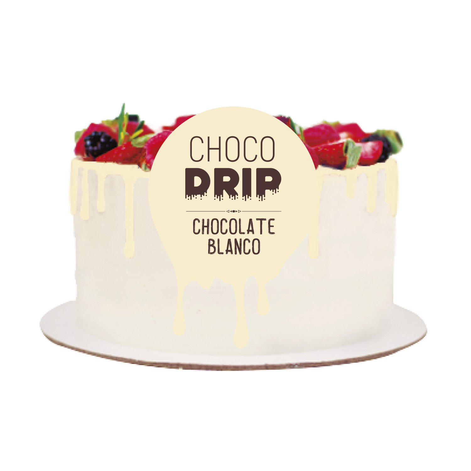 Dekora Brand Edible Wedding Decoration Supplies Delicious Chocolate Drip White Colour 180gram For Cake Topping Decorating