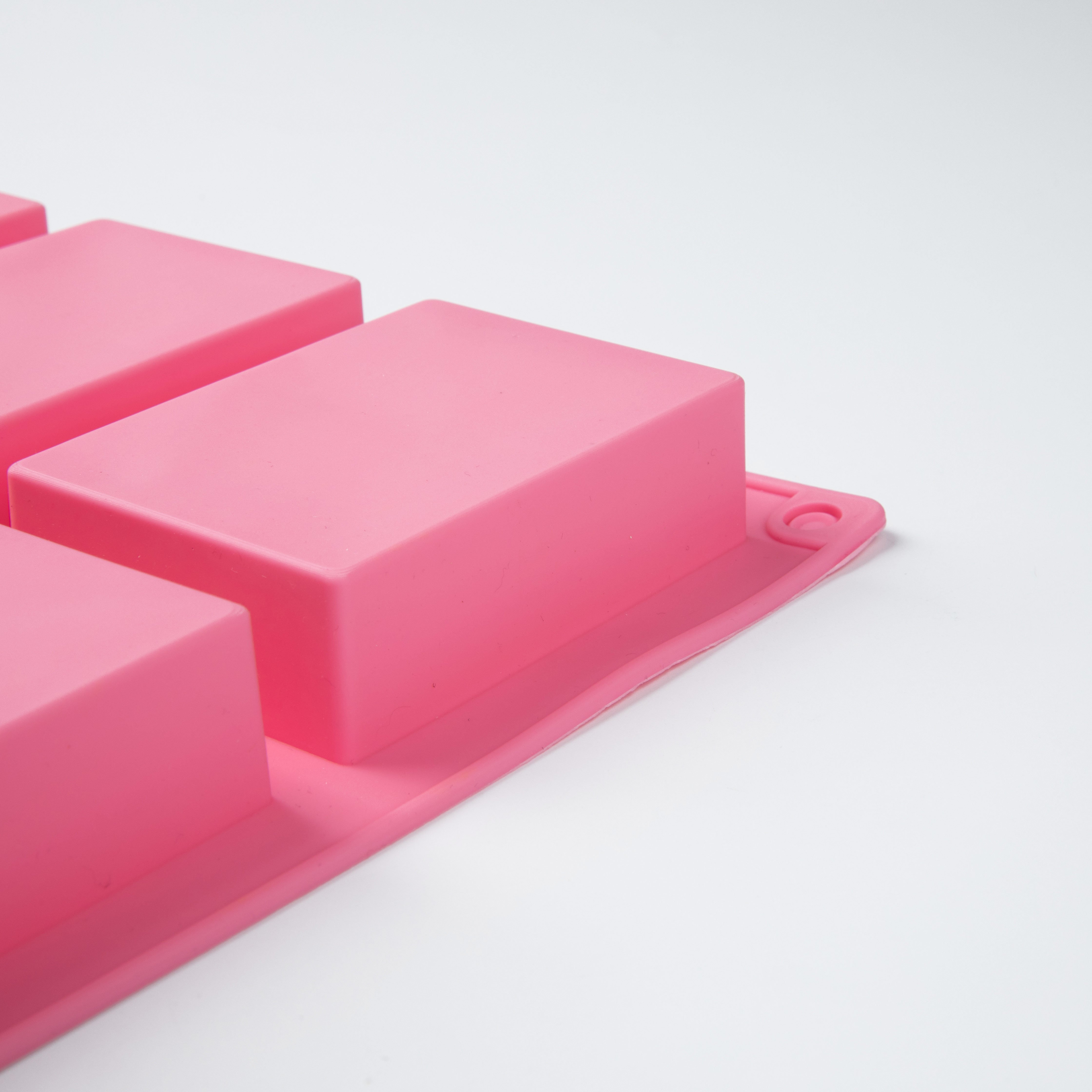 Best-selling new design silicone 6-bar soap mold Cake mold Handmade DIY custom mold for Christmas gifts
