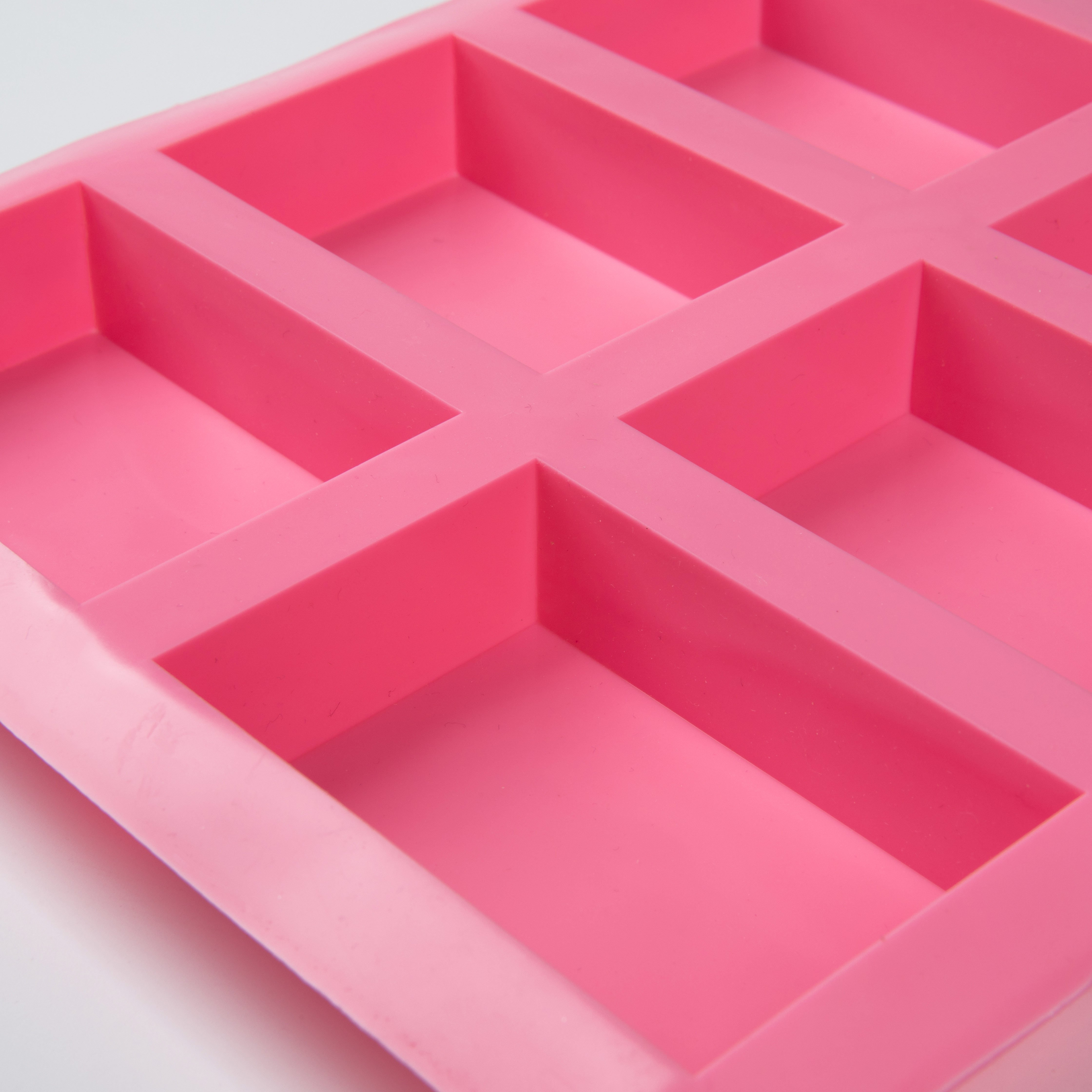 Best-selling new design silicone 6-bar soap mold Cake mold Handmade DIY custom mold for Christmas gifts