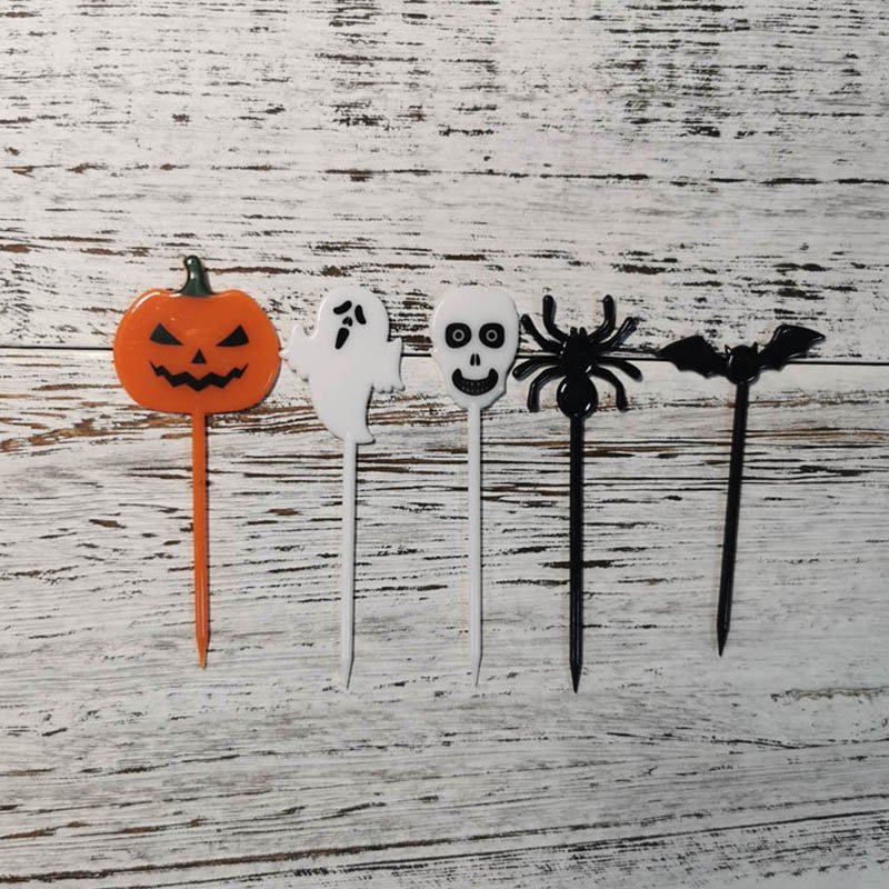 Cake decorations Halloween themed plastic fruit inserts cupcakes Plug-in cake decorations party supplies for party decorations