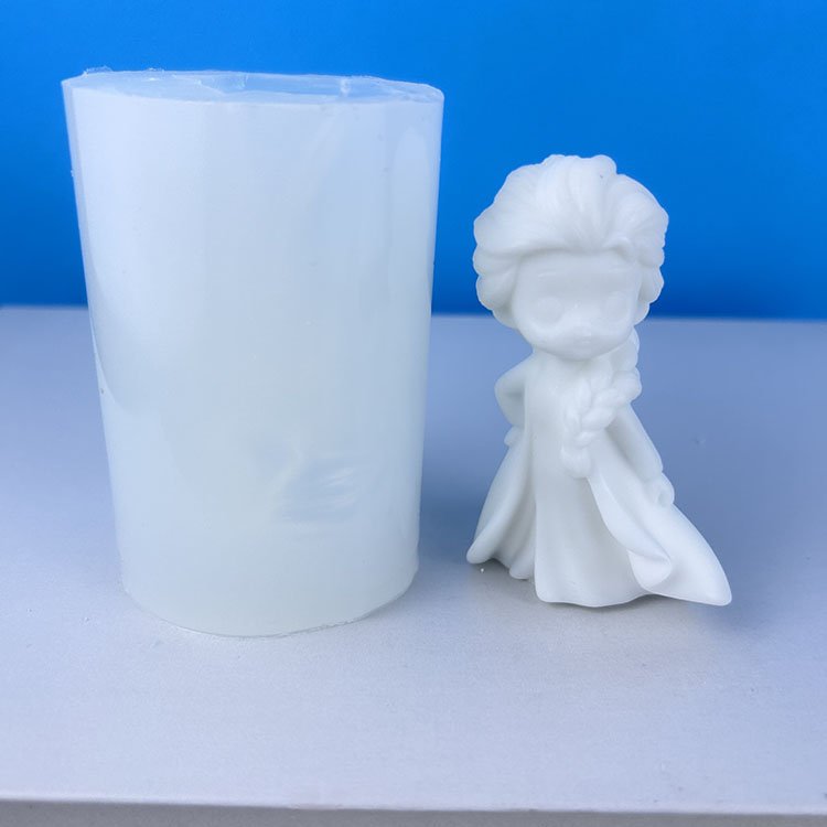 YS Fairy Tale Princess Portrait Candle Silicone Mold Sleeping Girl Soap Resin Plaster Mold Chocolate Making Tool Home Decor Gift