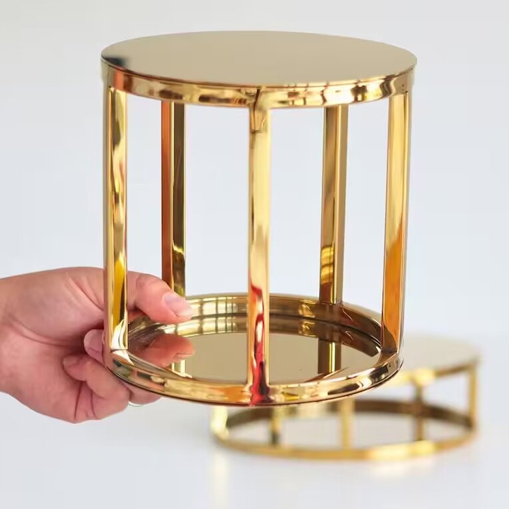 Cake Dessert Display Stand Gold Metal Round Cake Stand Wedding Birthday Party Supplies Decoration
