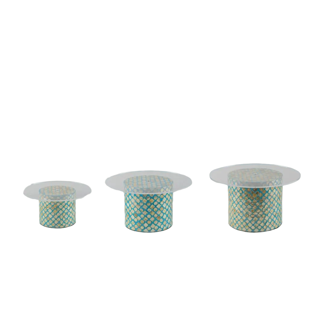 Black Coated Modern Style Design Cup Cake Stand Server For Wedding Parties Ramadan Eid Occasion Serving Table Top Decor Usage