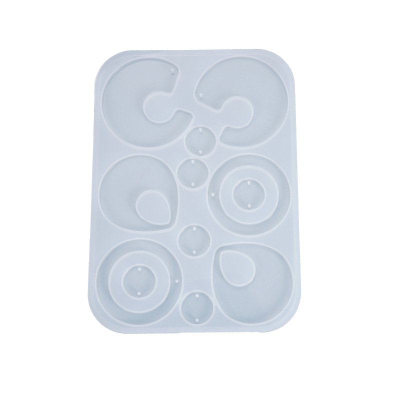 INTODIY Crystal Drop Mold Pendant Earrings Homemade Jewelry Ornaments Irregular Silicone Mold