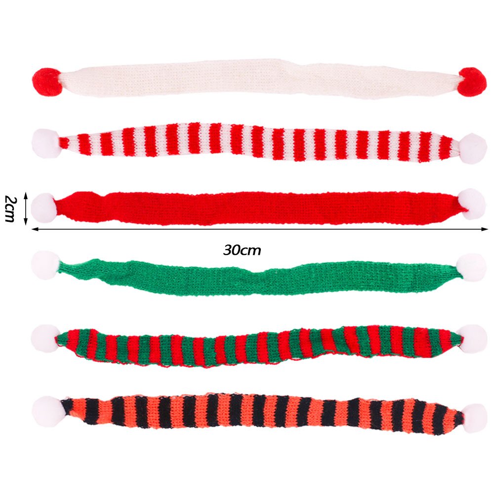 Mini Christmas Santa Claus Hat Mini Christmas Scarf And Mini Red Santa Hats And Scarves For Christmas Silverware Holders
