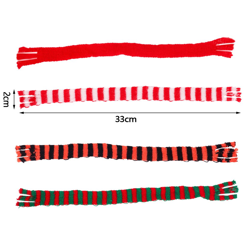 Mini Christmas Santa Claus Hat Mini Christmas Scarf And Mini Red Santa Hats And Scarves For Christmas Silverware Holders
