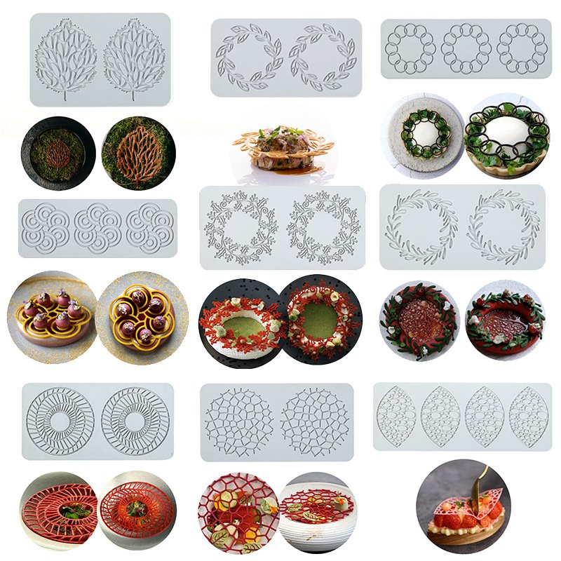 Early Riser Silicone Lace Mat For Cake Dessert Decoration Food Grade Fondant Mold Cake Decorating Supplies Cake Mould
