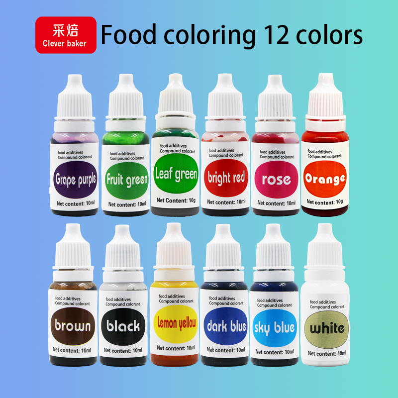 Hot Sale Orange Edible Food Dye Liquid Cake Coloring Colorant in Halal Bottle Packaging