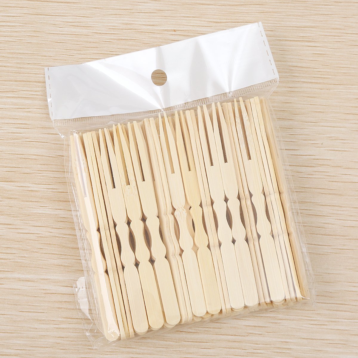 China Supplier natural bamboo and wood desserts, cake forks, watermelon and fruit forks, chip