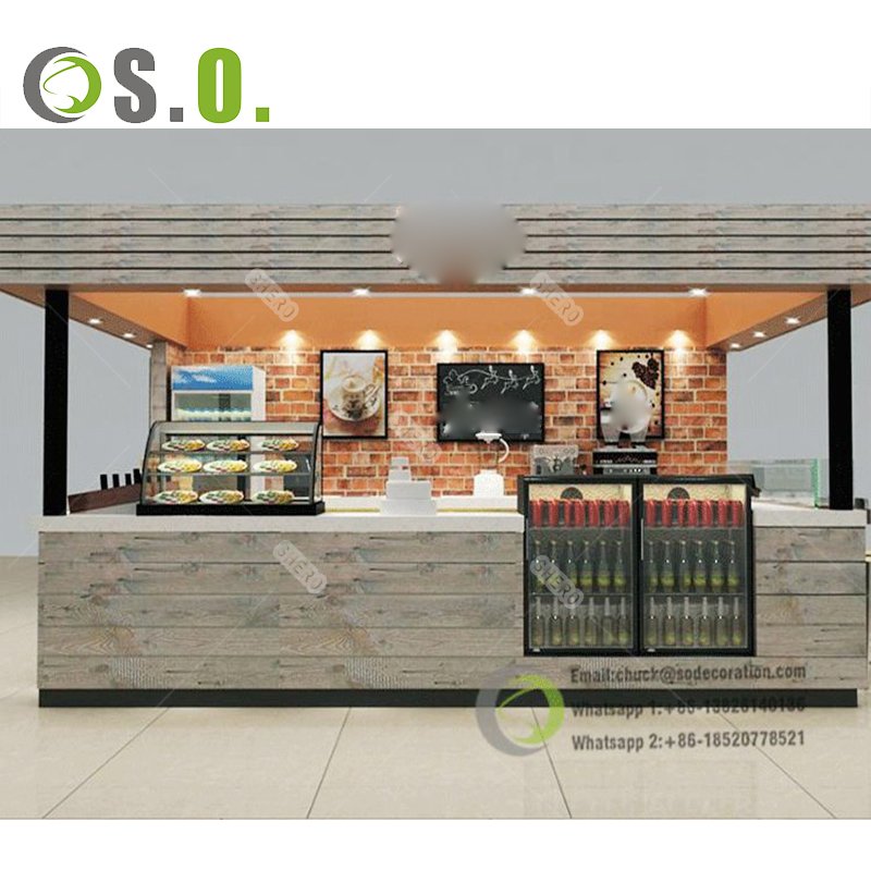 Manufacturer Custom Outdoor Hot Fast Food Stall Kiosk Street Retail Kiosk for Sale
