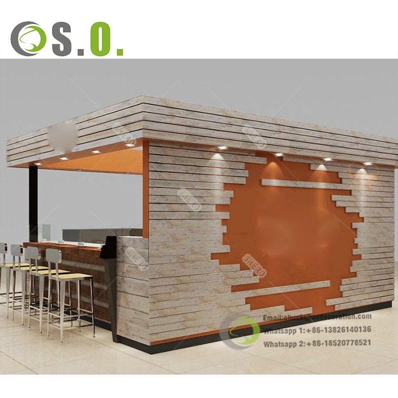 Manufacturer Custom Outdoor Hot Fast Food Stall Kiosk Street Retail Kiosk for Sale