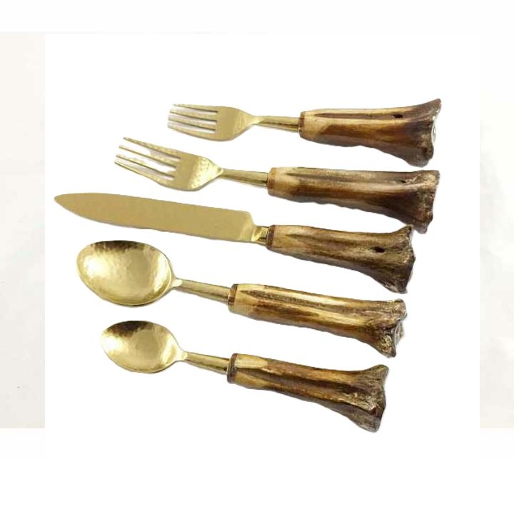 Handmade Leaf Design Handle Cake Knife Server By United Handicrafts