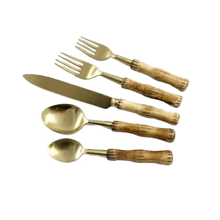 Handmade Leaf Design Handle Cake Knife Server By United Handicrafts