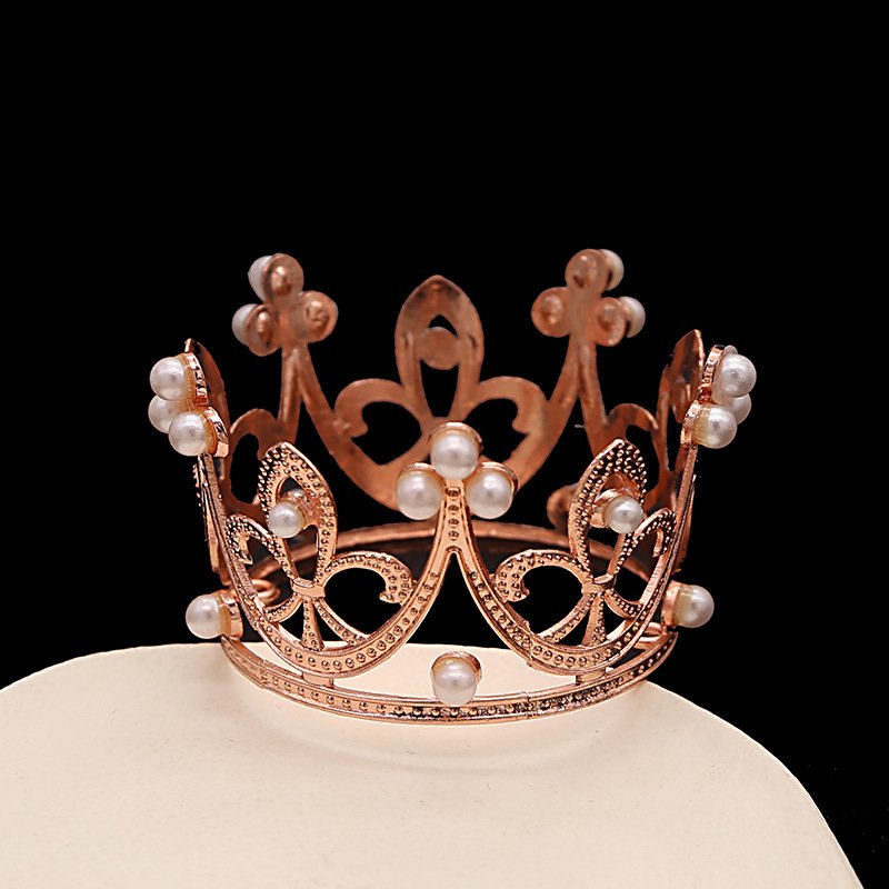 Crown Cake Decorating Supplies Rose Gold Silver Baking Party Decoration Topper Crown Cake Decorating