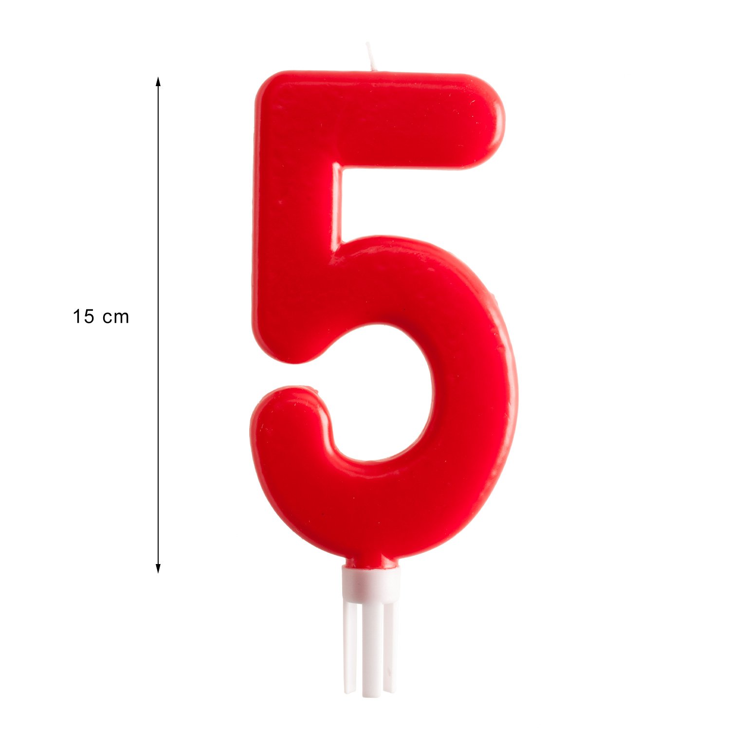 DISPLAY 5 GIANT BIRTHDAY PARTY AND CAKE DECORATION CANDLES N5 15CM CAKE DECORATION SUPPLIES