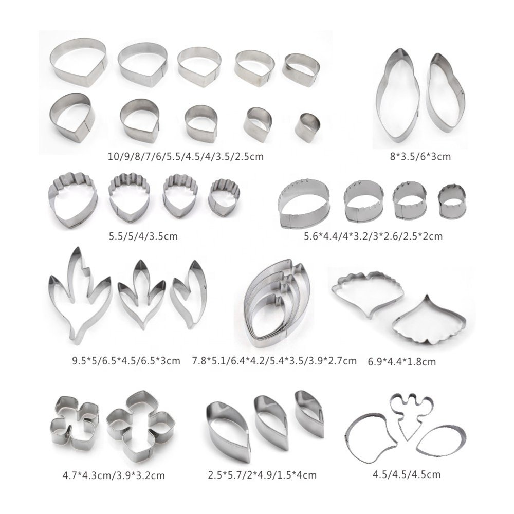 AK Gumpaste Flower Cutters Set Cake Decoration Sugarpaste Flower Craft Making Tools Fondant Tools LF-41