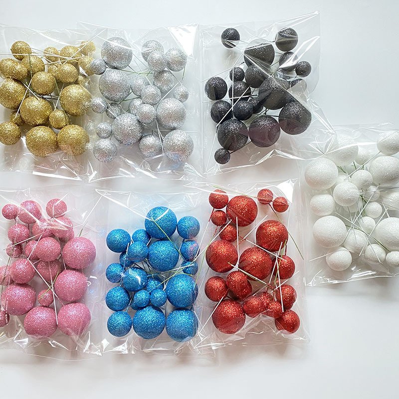 Cake Decorating Supplies Shiny Golden Ball Silver Baking Cake Decoration